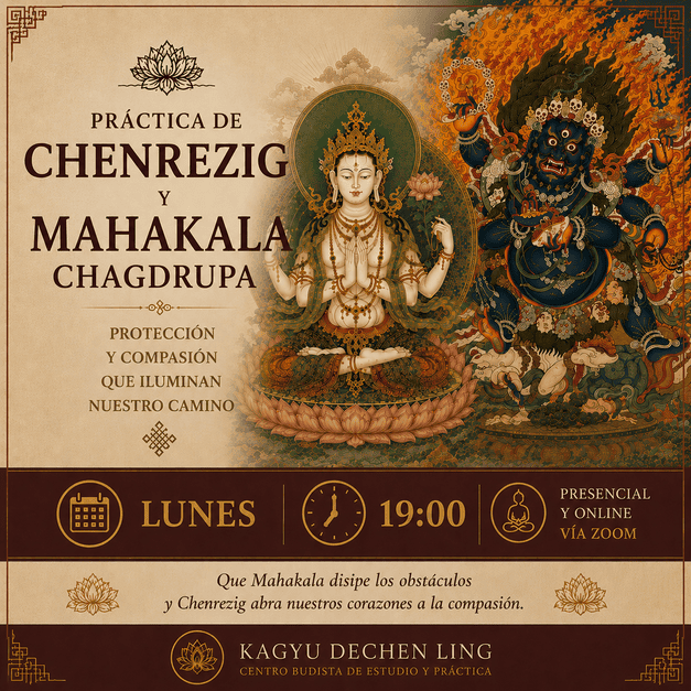 Chenresig y Mahakala Chagdrupa